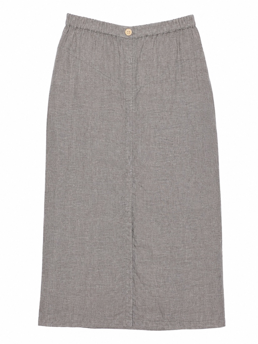 FLAX Jeanne Engelhart 100% Linen Button Front Maxi Skirt Medium